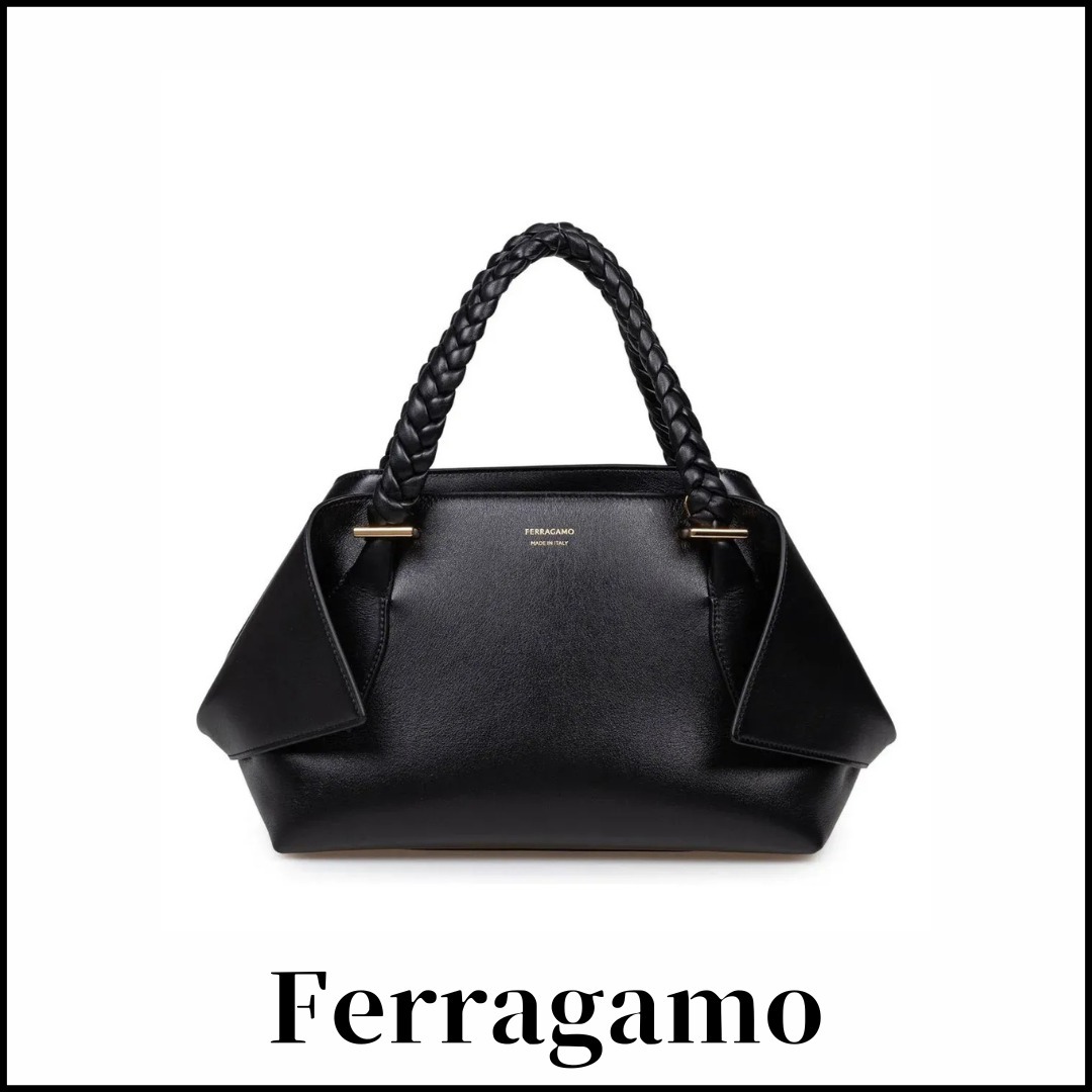 関税込【Ferragamo】ロゴ スタンプ スモール スカーフ バッグ