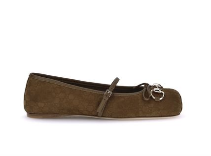 国内発送/関税無/GUCCI ホースビット バレエシューズ 大人気！ グッチ ホースビット〕ウィメンズ フラットバレエシューズライト