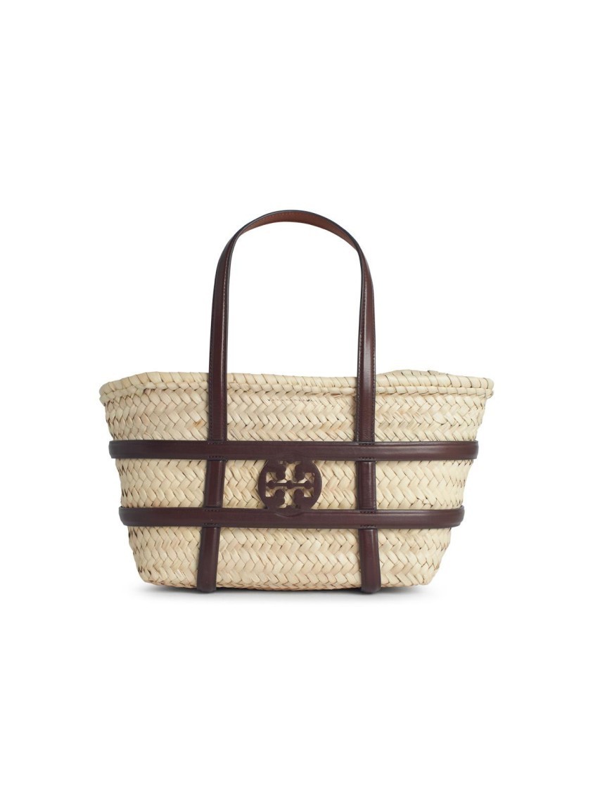トートバッグ Tory Burch Small 'Ella' Shopping Bag In Straw Leather Color