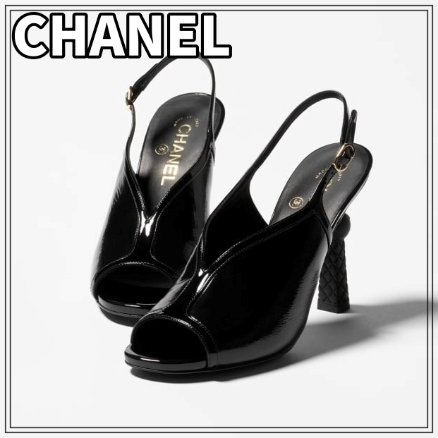 【超かわいい】CHANEL 25A カーフスキン サンダル