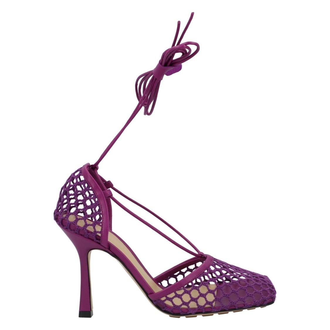 サンダル・ミュール Bottega Veneta Stretch Lace-Up Sandal Violet
