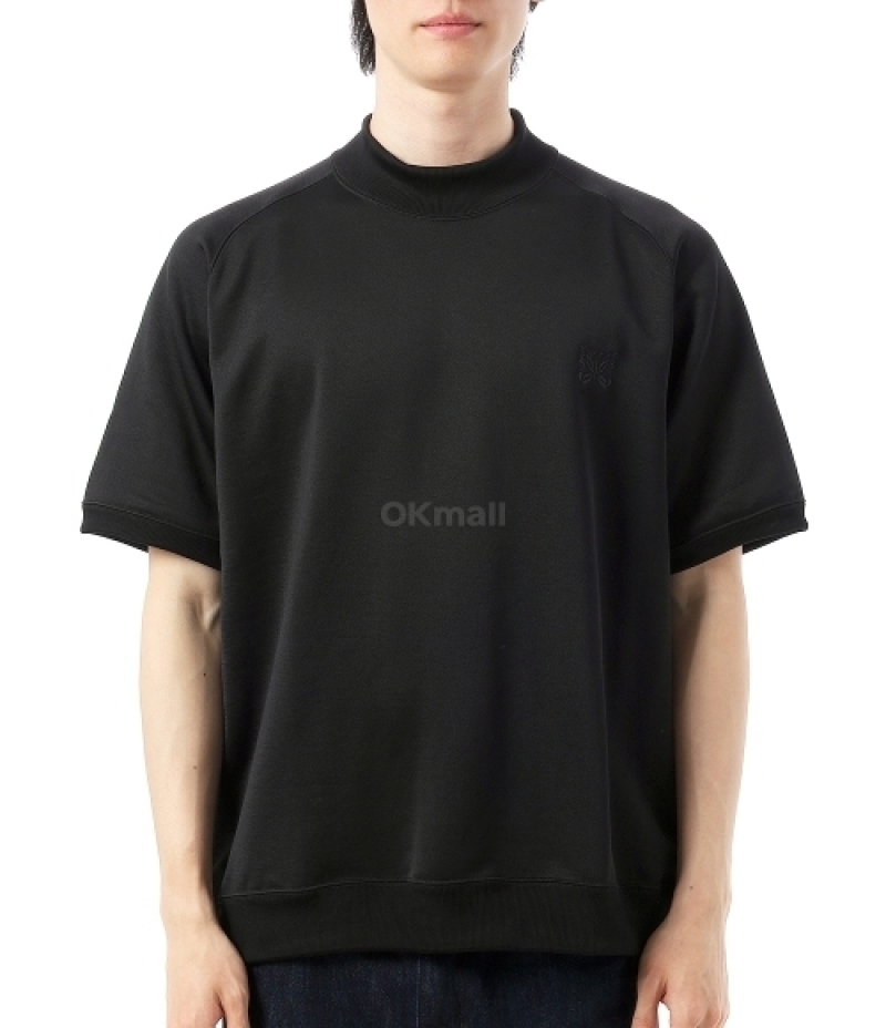 NEEDLES｜SHORT-SLEEVED PIQUE/COLLAR (S/S Mock Neck Shirt
