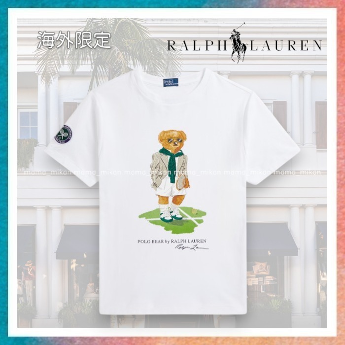 【Ralph Lauren】テニスモチーフが光るベアプリントTシャツ