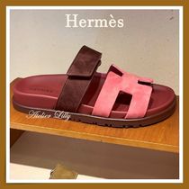 【HERMES】上品で可愛い色のバイカラー☆ 人気 Chypre サンダル