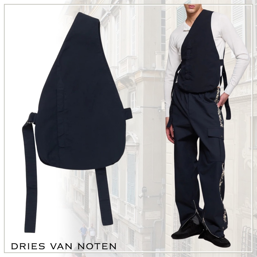機能的でエレガント【Dries Van Noten】Gallace Bag in Navy
