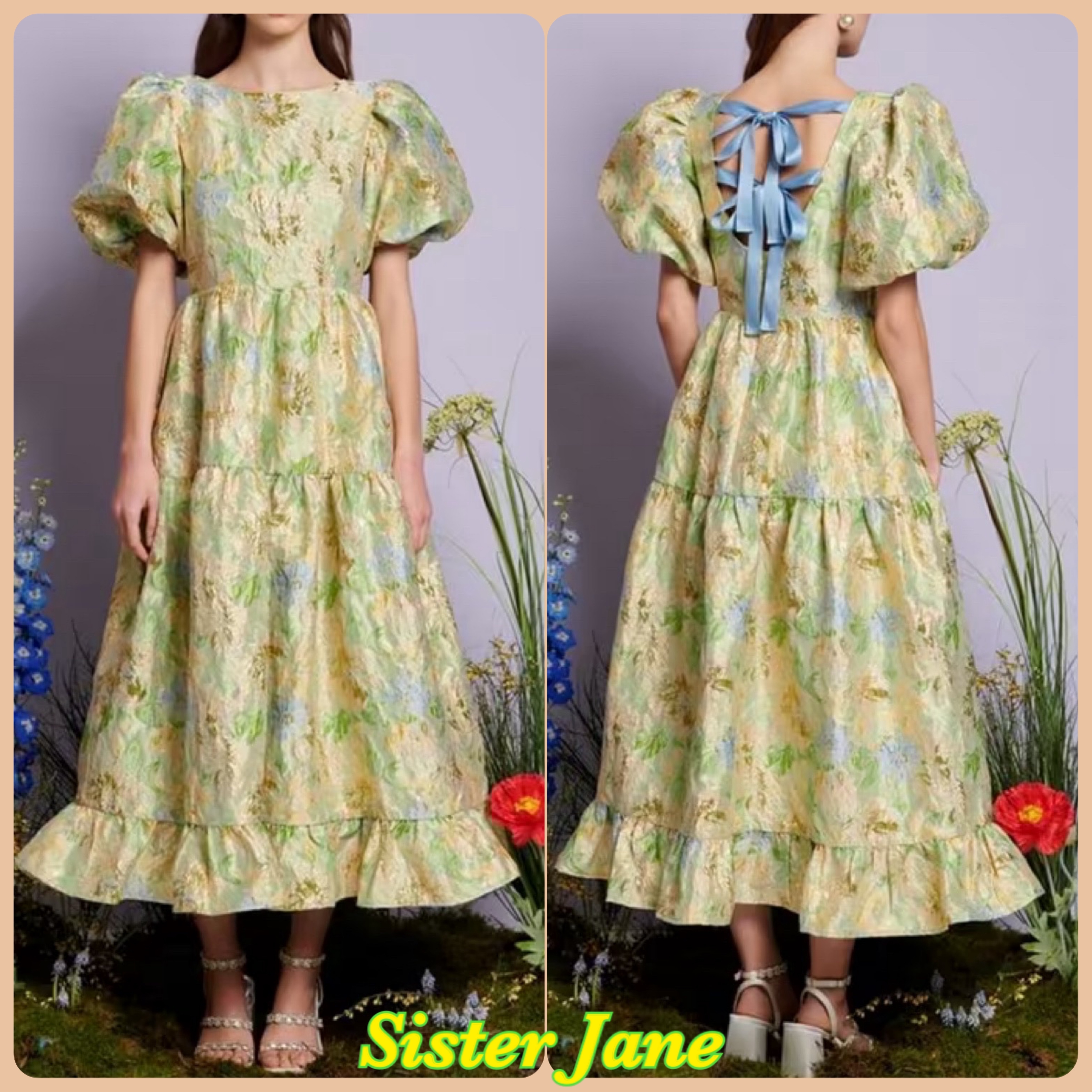 sister jane☆DREAM Pasqueflower Jacquard ワンピース【UK発】