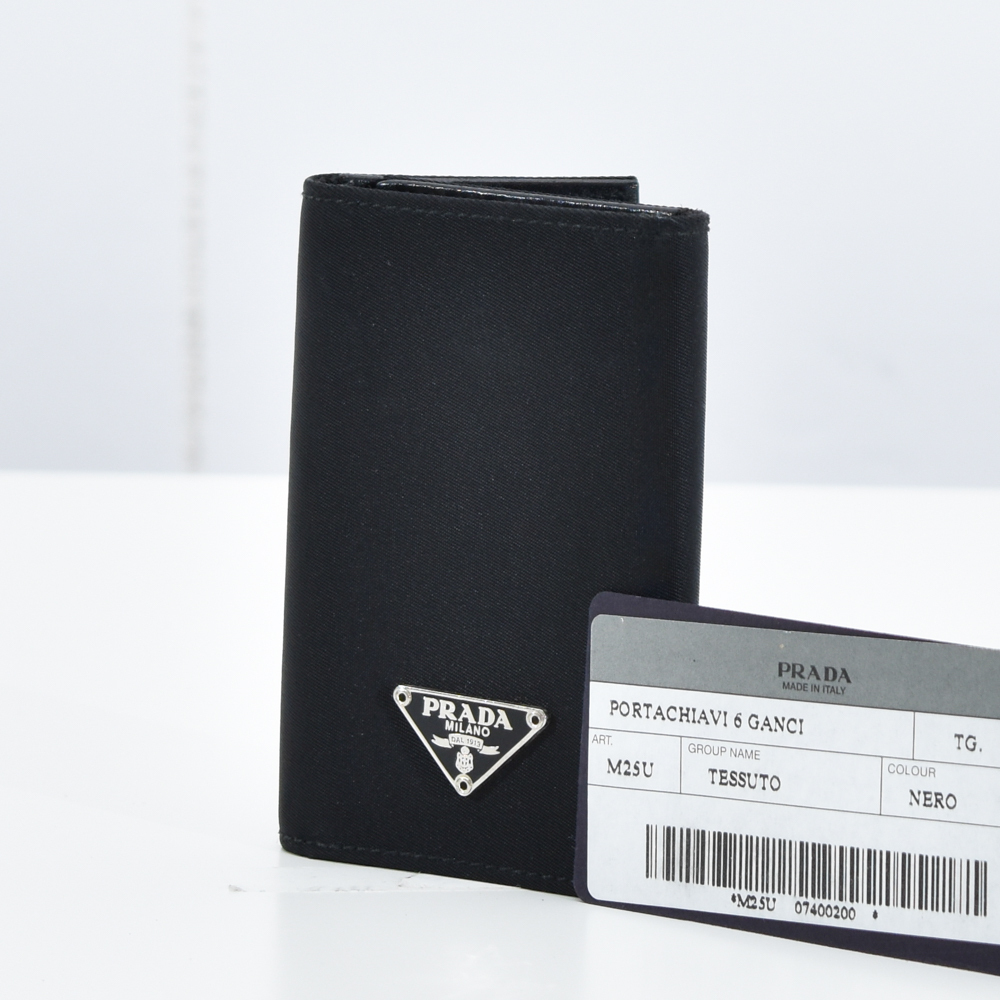 中古USED PRADA キーケース ナイロン 6連 M25U 252824404