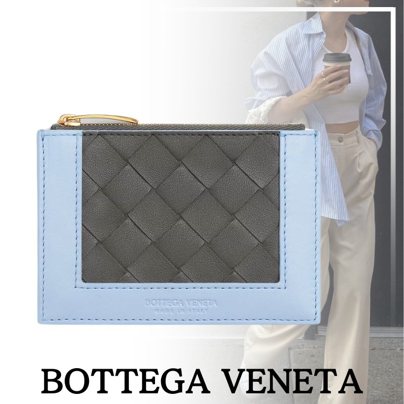 自分ご褒美◆BOTTEGA VENETA アンゴロ ジップ カードケース