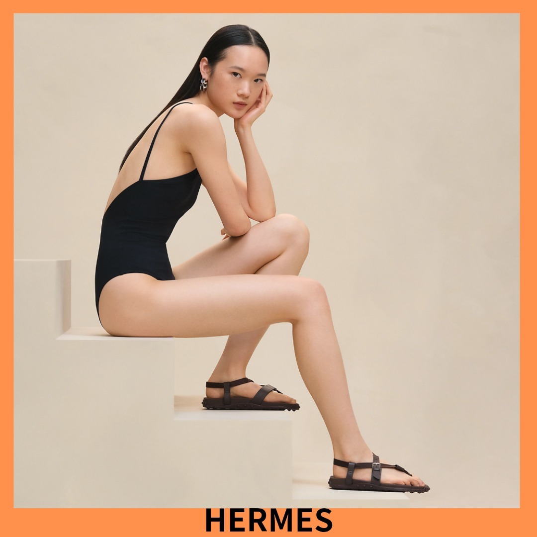 正規店買付【HERMES】Flore水着 ワンピース水着