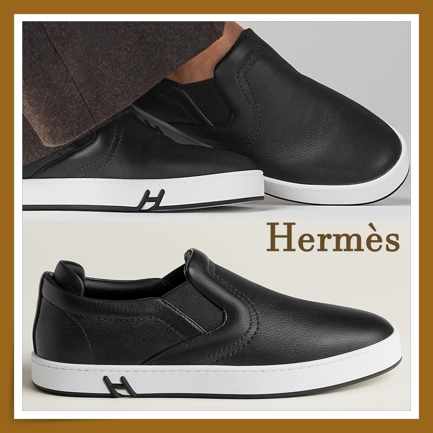 【HERMES】上品カジュアルを演出☆スリッポン スニーカー Lucky