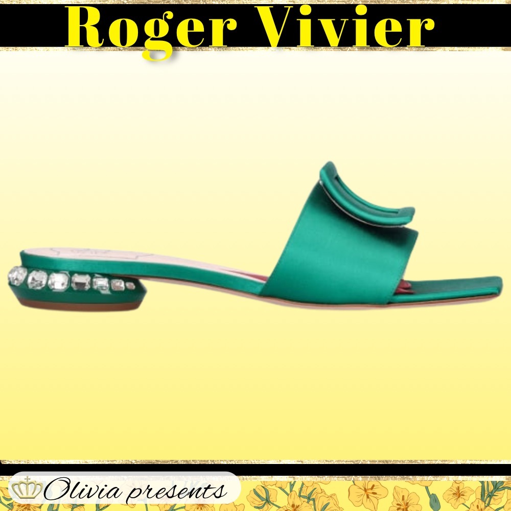【Roger Vivier】25mm サテンローサンダル