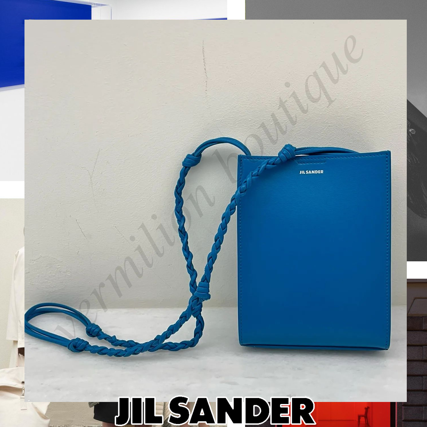 Jil Sander TANGLE SMALL ロゴ レザー ショルダーバッグ