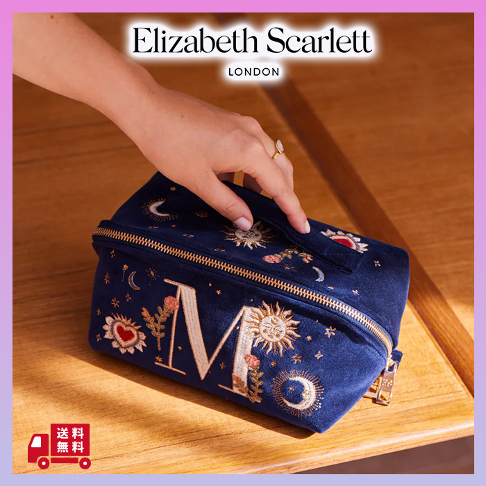 【Elizabeth scarlet】アルファベット メイク ポーチ *送料無料*