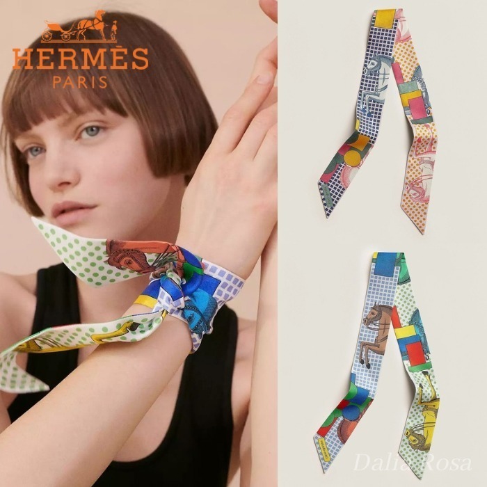 華やかさひと巻き【HERMES】ツイリー Cavalier en Formes