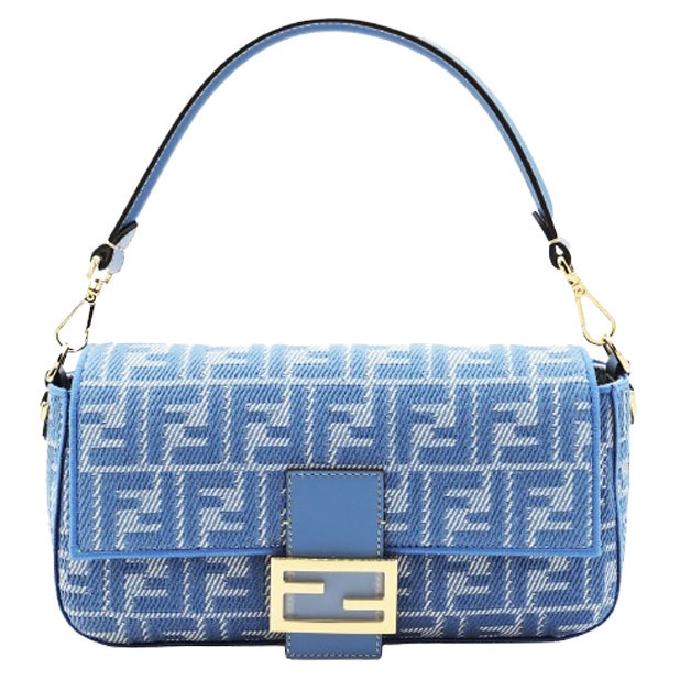 【送料関税込】FENDI - デニムコットン ショルダーバッグ