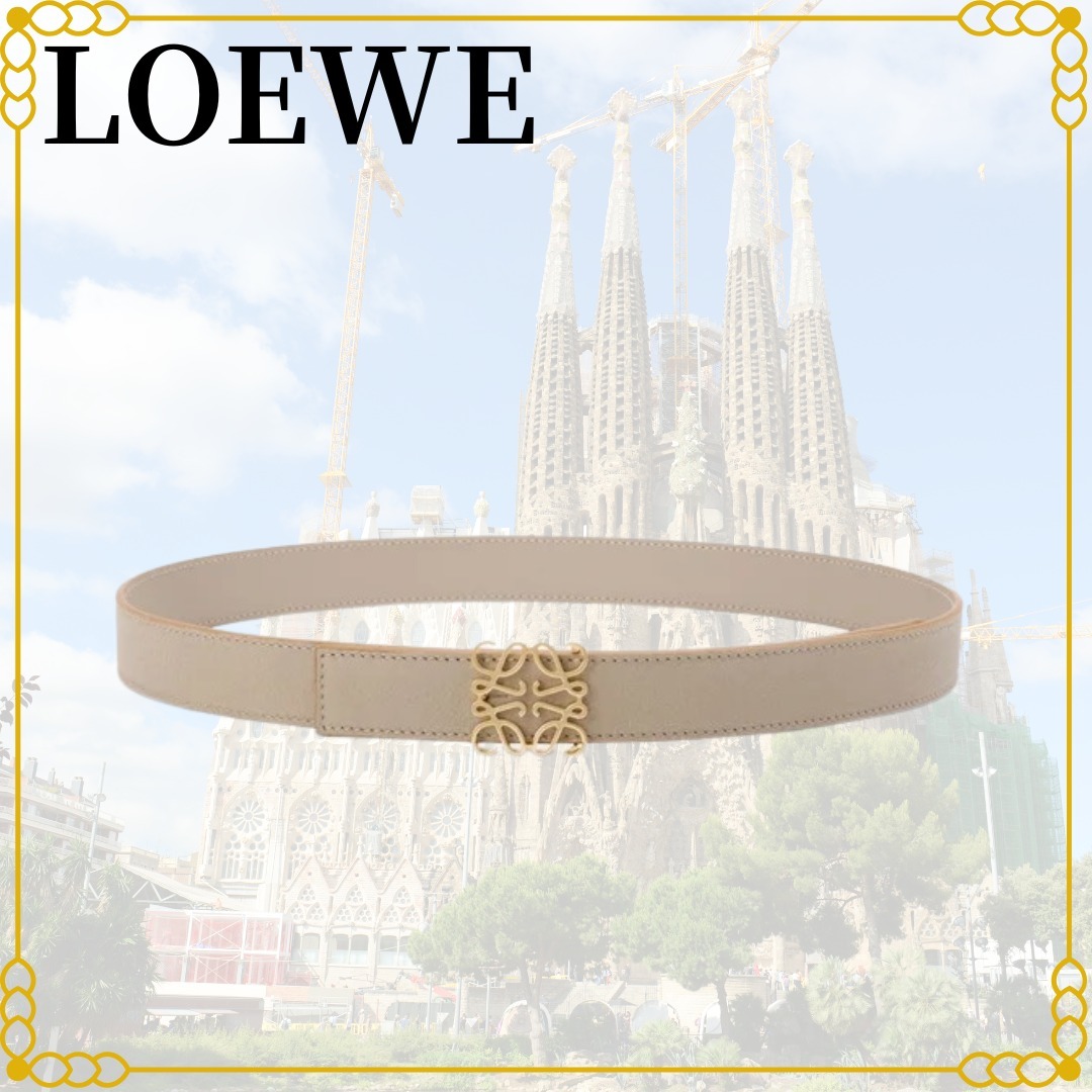 新作☆LOEWE直営店 リバーシブル アナグラムベルト E821Z26X09