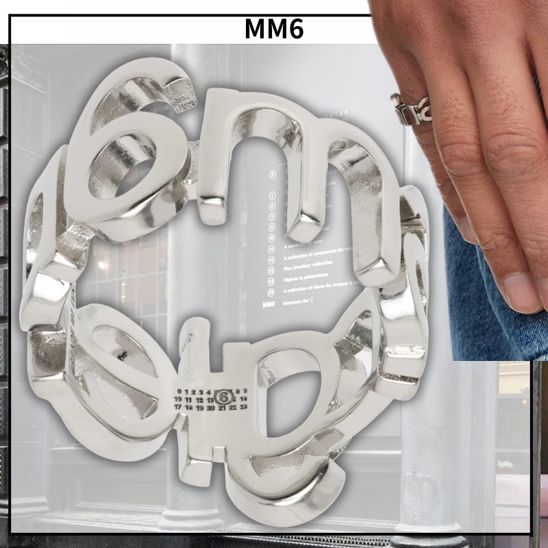 【個性際立つ】MM6 Maison Margiela Letter Logo リング
