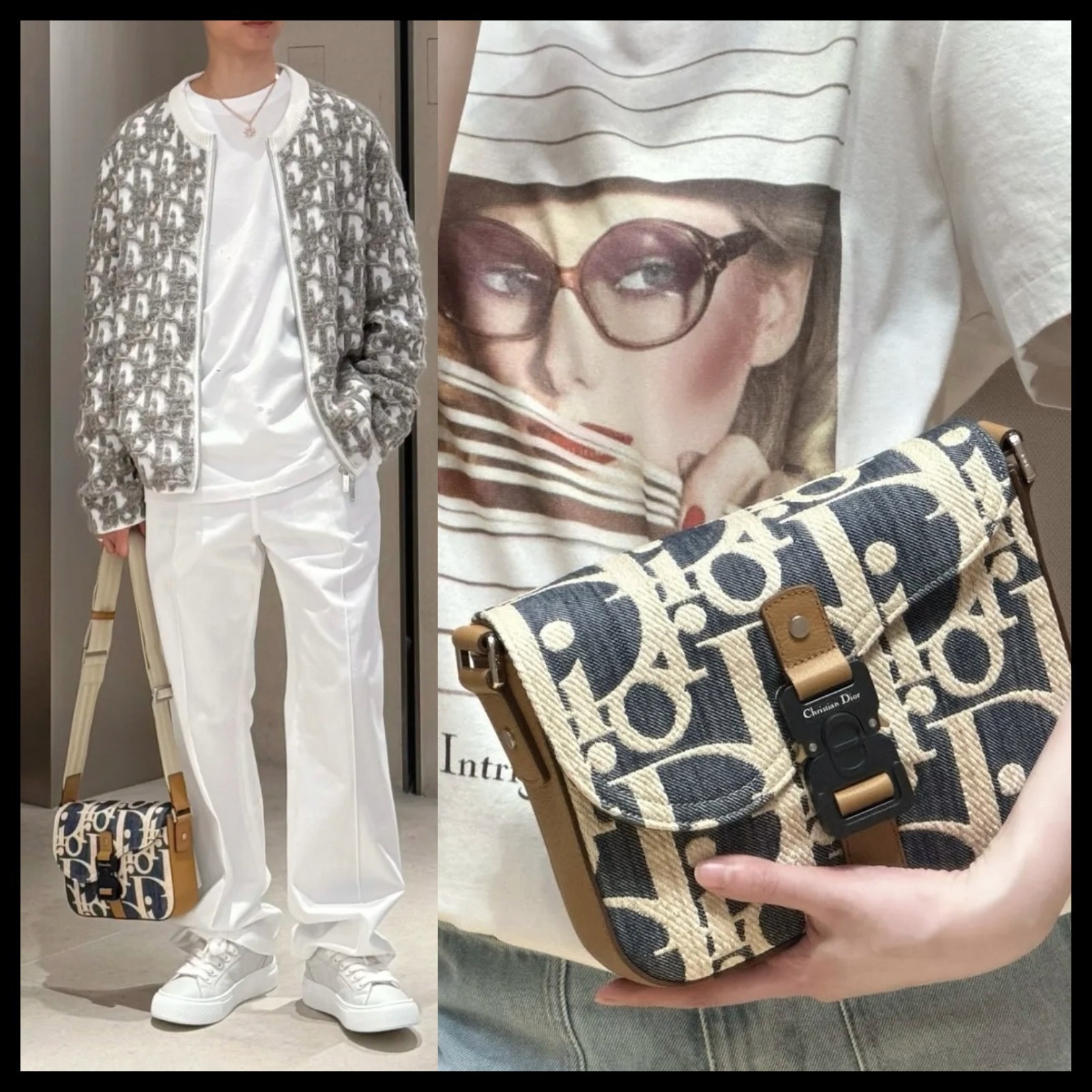 【デニムがかっこいい！】Dior★サドル メッセンジャーバッグ