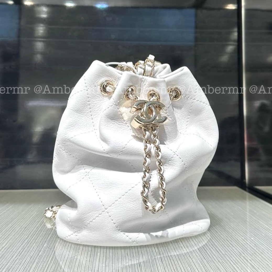 25A CHANEL バッグパック スモールリュック ラムスキン