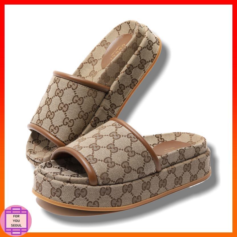 ★GUCCI★GG プラットフォームサンダル
