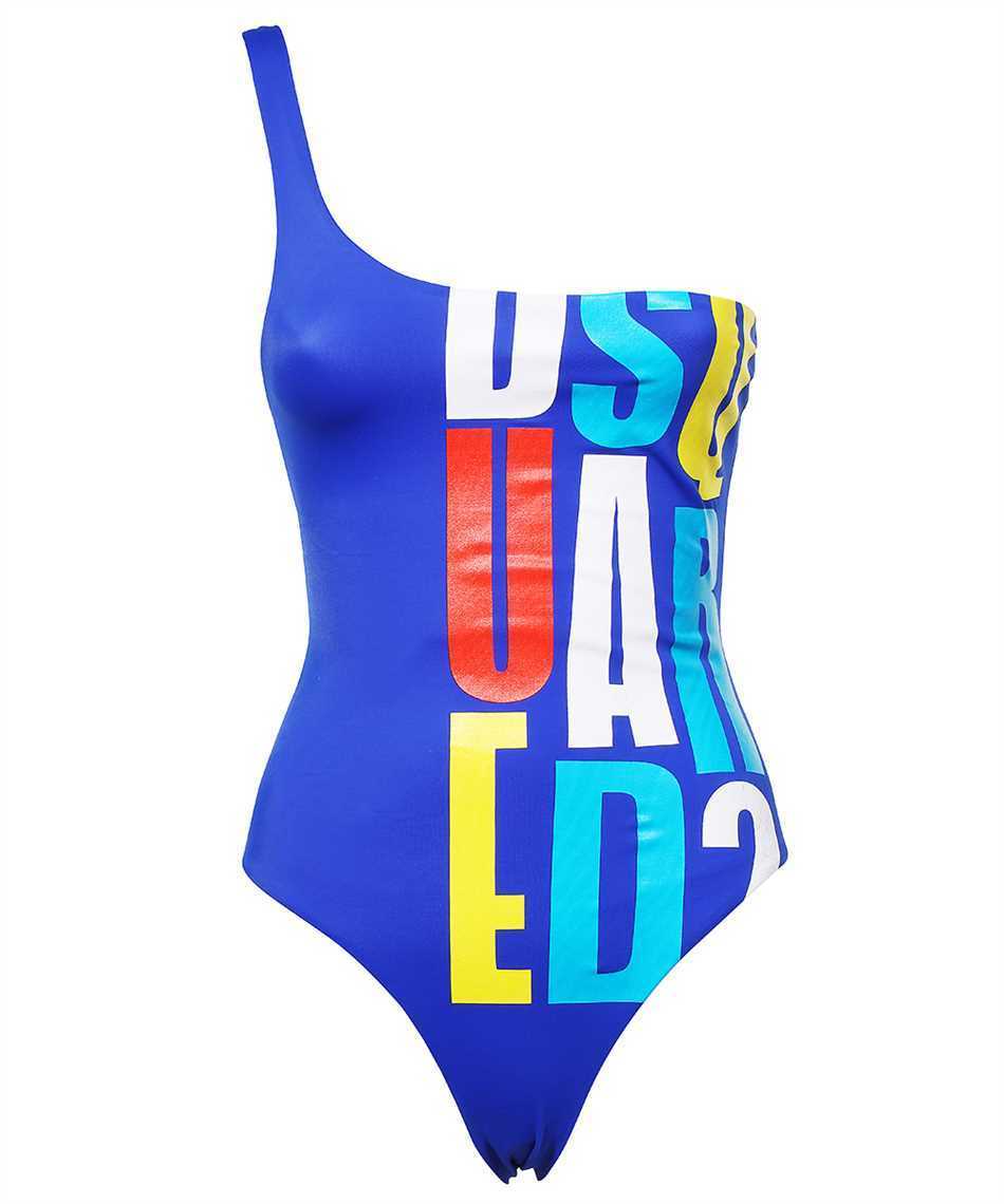 ビキニ Dsquared2 D6BGI3430 ISA01 LOGO-PRINT ONE-SHOULDER Swimsuit