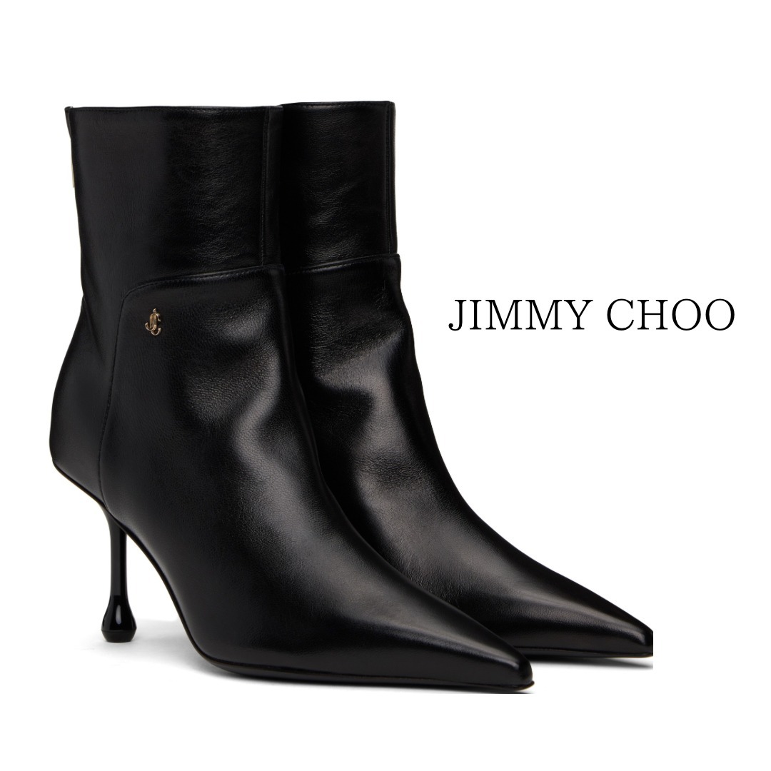 Jimmy Choo ブラック Cycas 80 アンクルブーツ