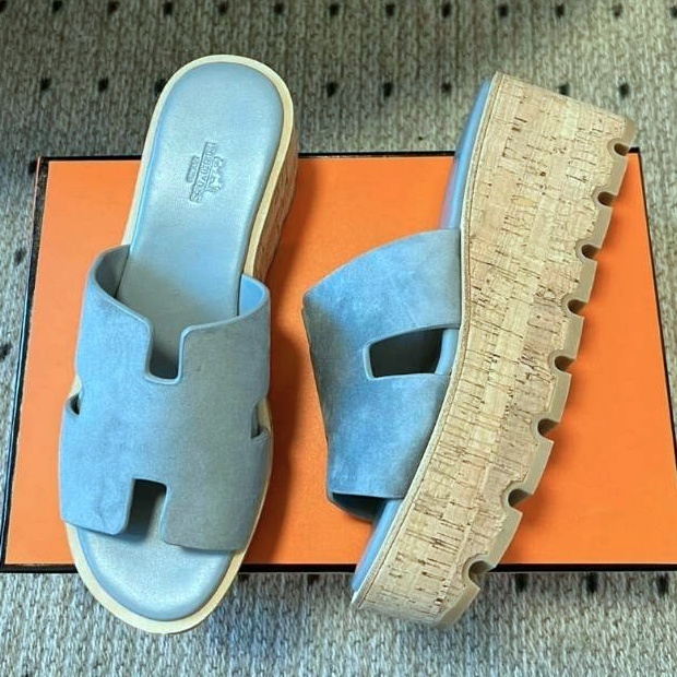 《夏の定番☆》HERMES サンダル Eze 30 Bleu Grignon