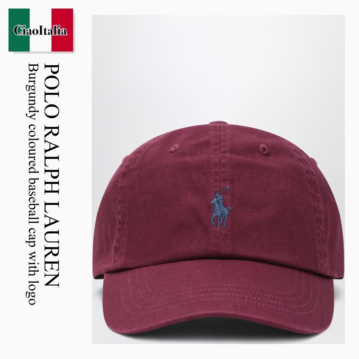 キャップ Polo Ralph Lauren Burgundy Coloured Baseball Cap