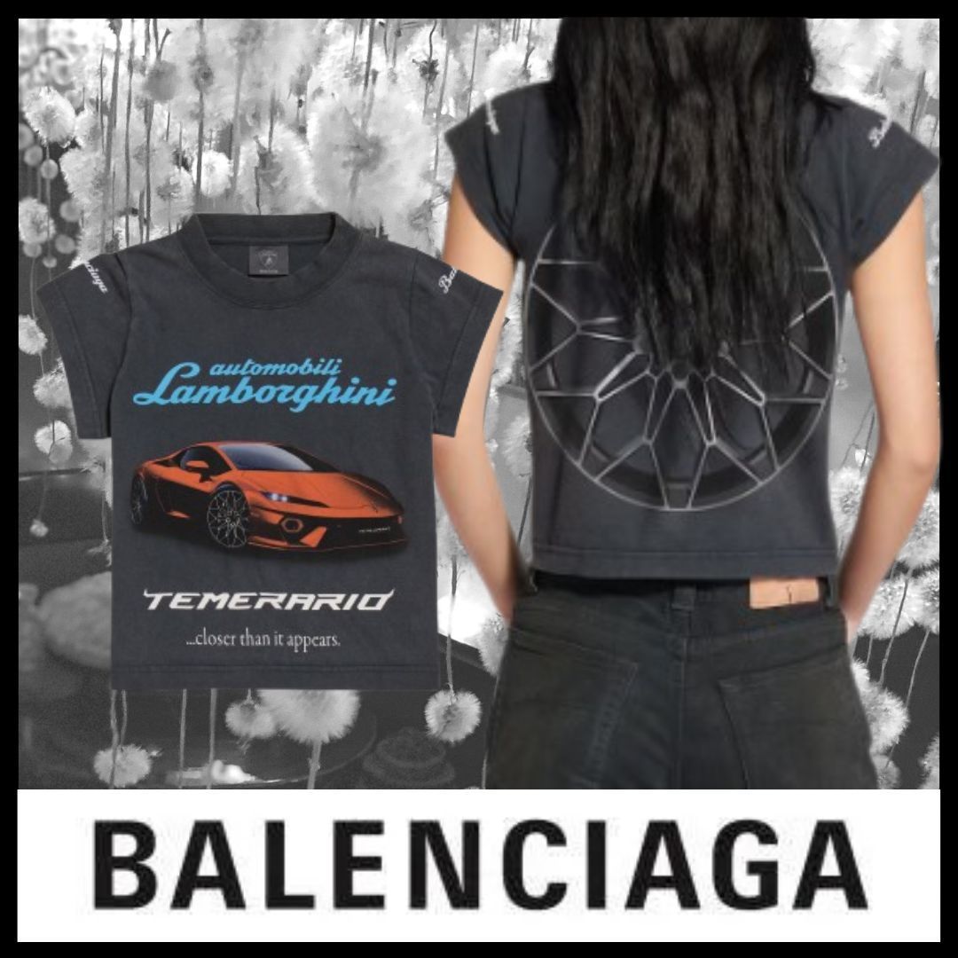 2025秋◆BALENCIAGA◆Automobili Lamborghini Shrunk Tシャツ