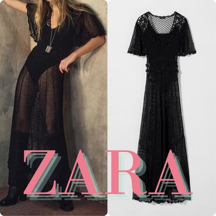 クロシェ RRACE(レース) ZARA(ザラ) ワンピース(レディース