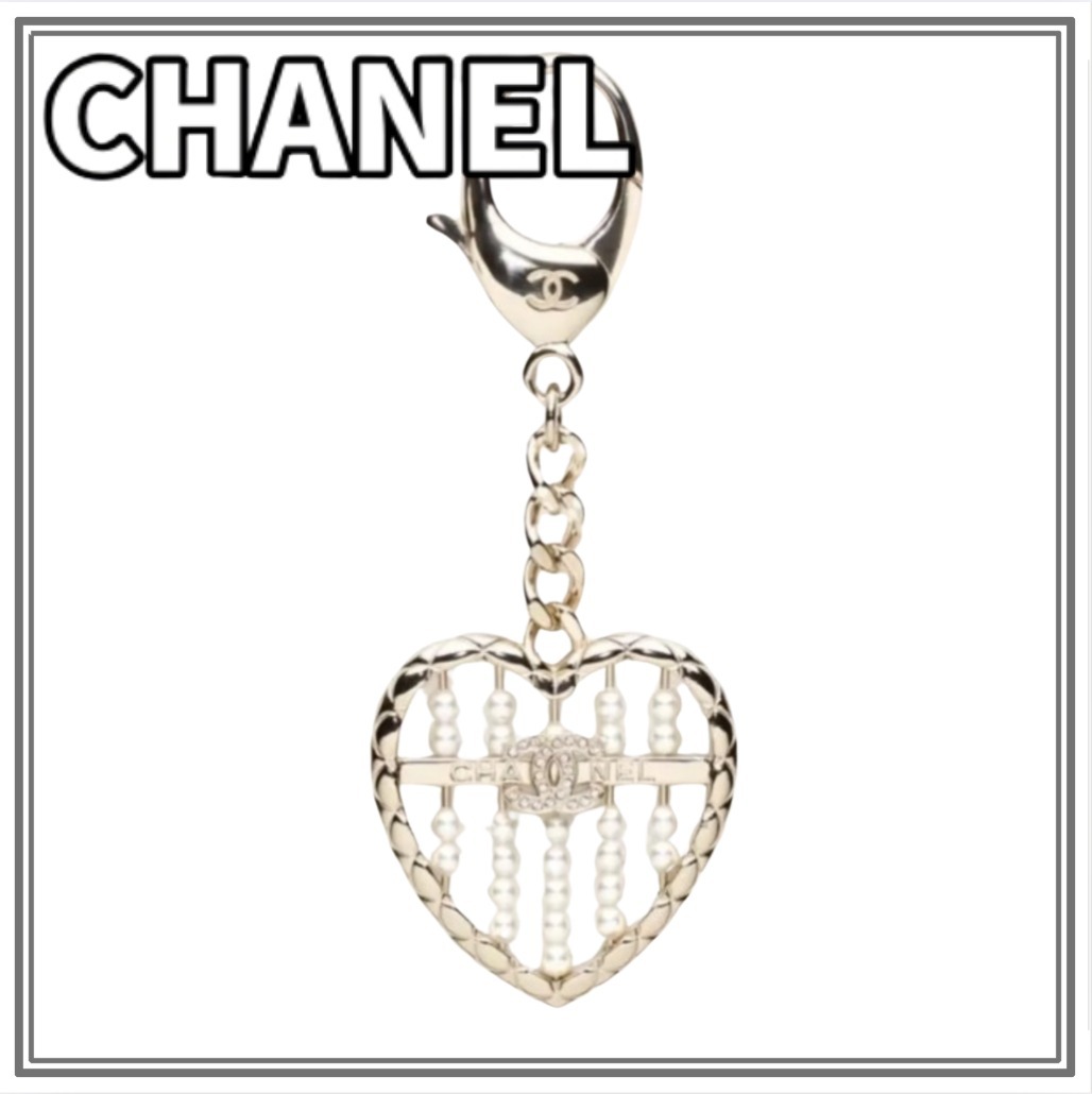 【可愛い】CHANEL 25A ハート キーホルダー