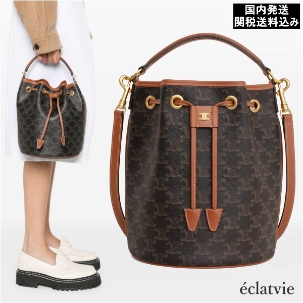 【関込・国内送】CELINE クララ トリオンフ キャンバス バッグ