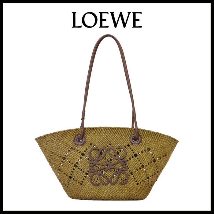 LOEWE 直営店 アナグラムバスケット スモールバッグ イラカヤシ