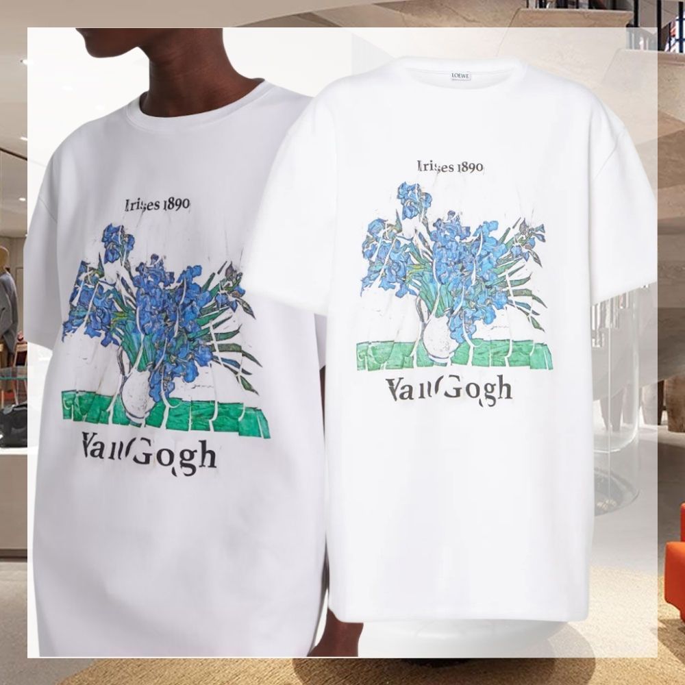 LOEWE Cotton-blend T-shirt コットンブレンド Tシャツ ロゴ