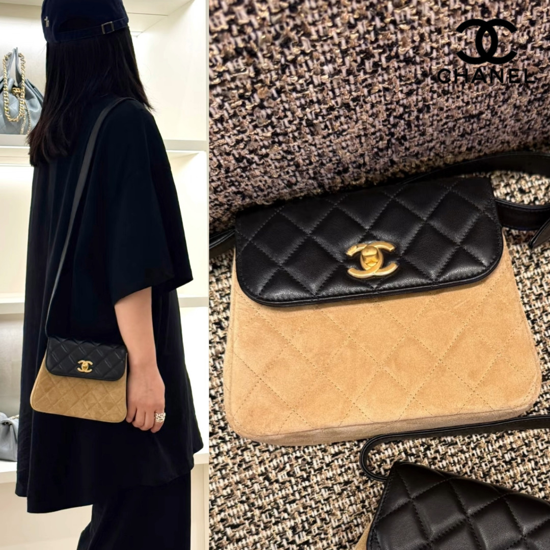 【異素材MIXで周りに差をつける♪】CHANEL★ショルダーバック