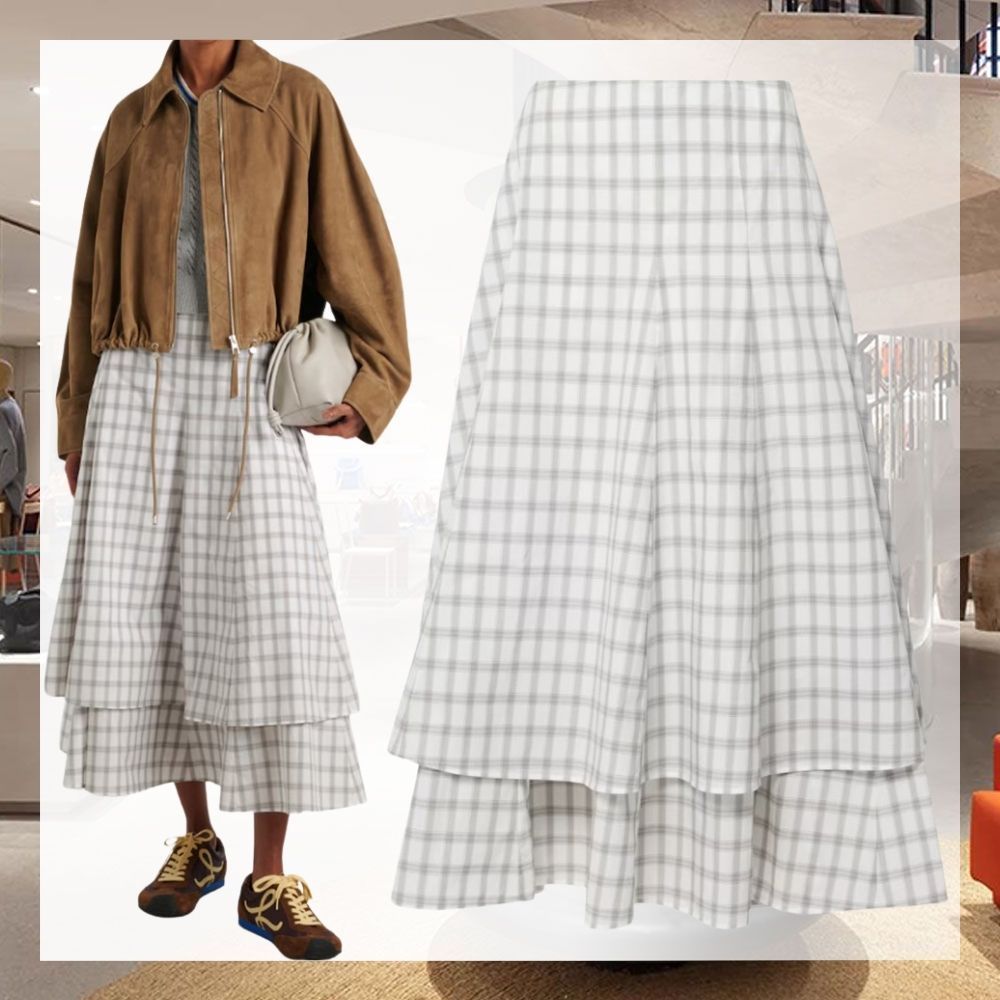 LOEWE Cotton midi skirt コットン ミディ スカート シンプル