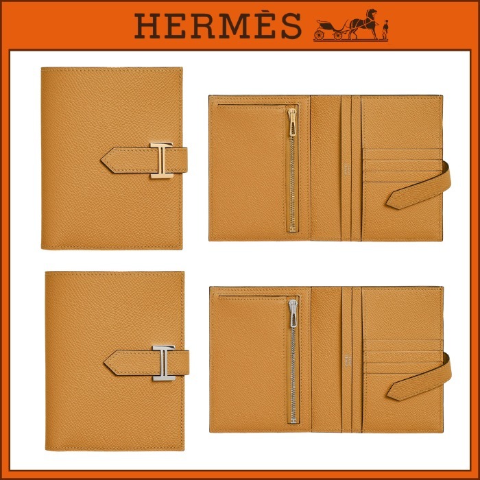 定番人気☆HERMES☆ベアン コンパクトウォレット