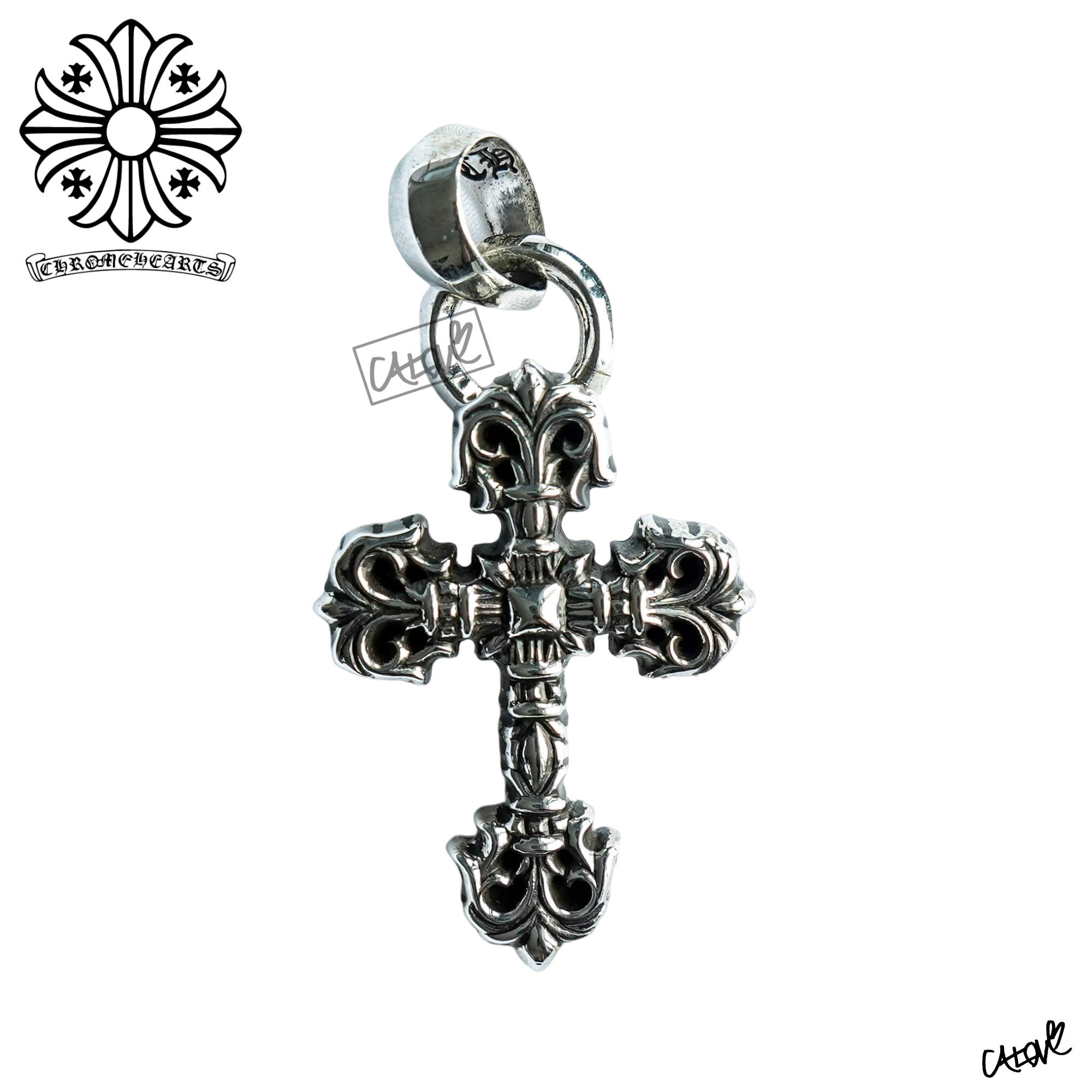 【国内即発】CHROME HEARTS チャーム フィリグリークロス SILVER