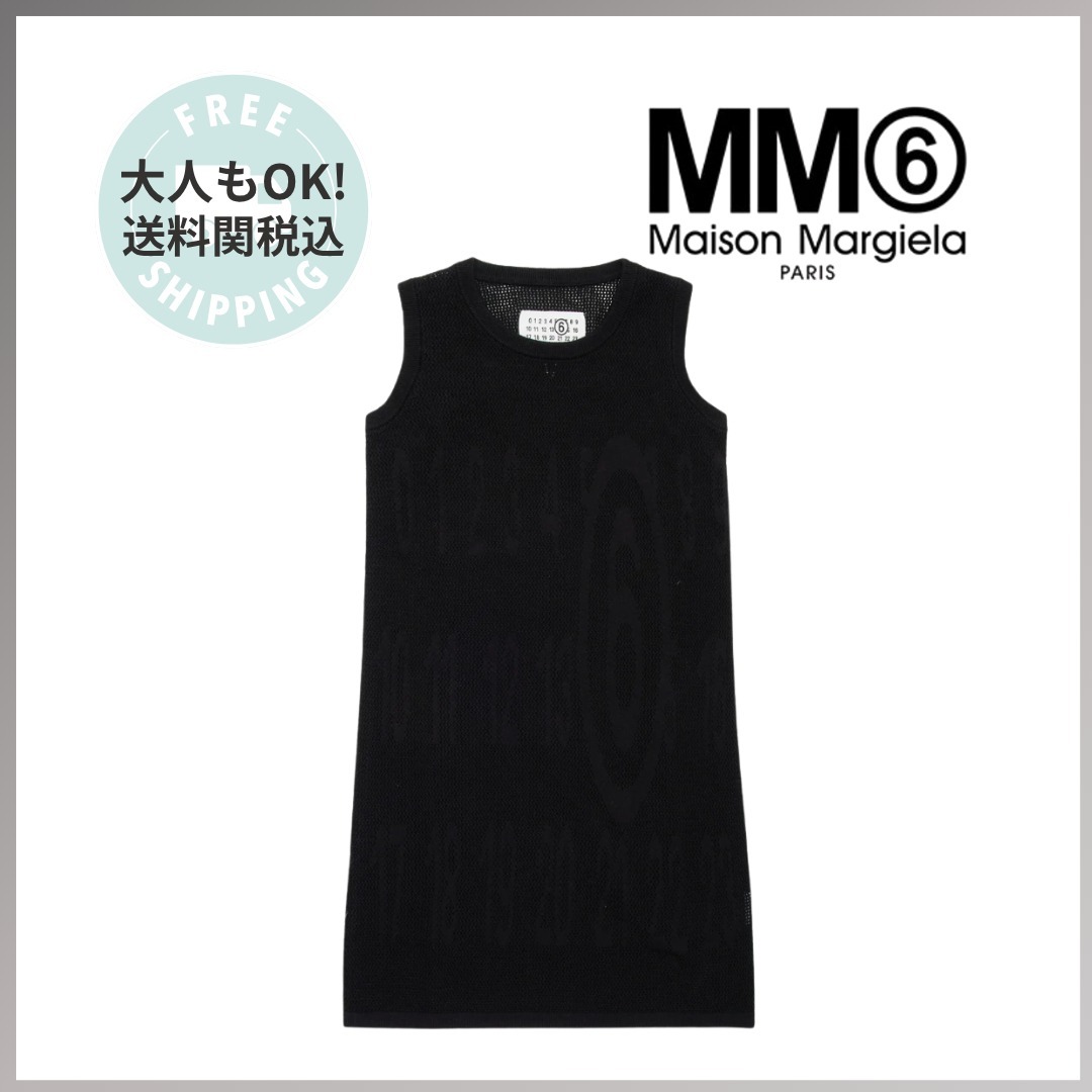 【MM6 MAISON MARGIELA】大人もOK！ ロゴ メッシュ ワンピース