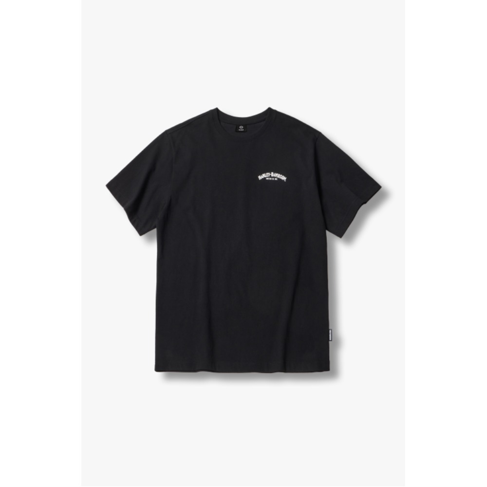 ★Harley Davidson★ No1 Archive Short Sleeve T-Shirt Black H