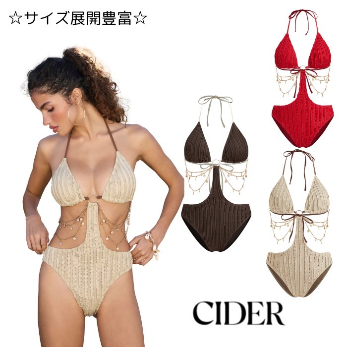 Cider☆リングワンピース水着