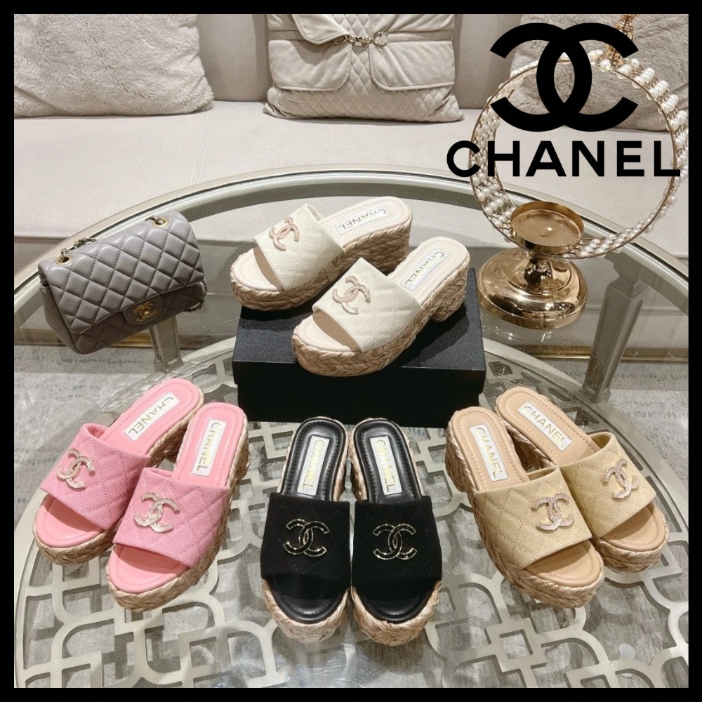 【春夏カジュアルに♪】CHANEL シャネル 厚底サンダル