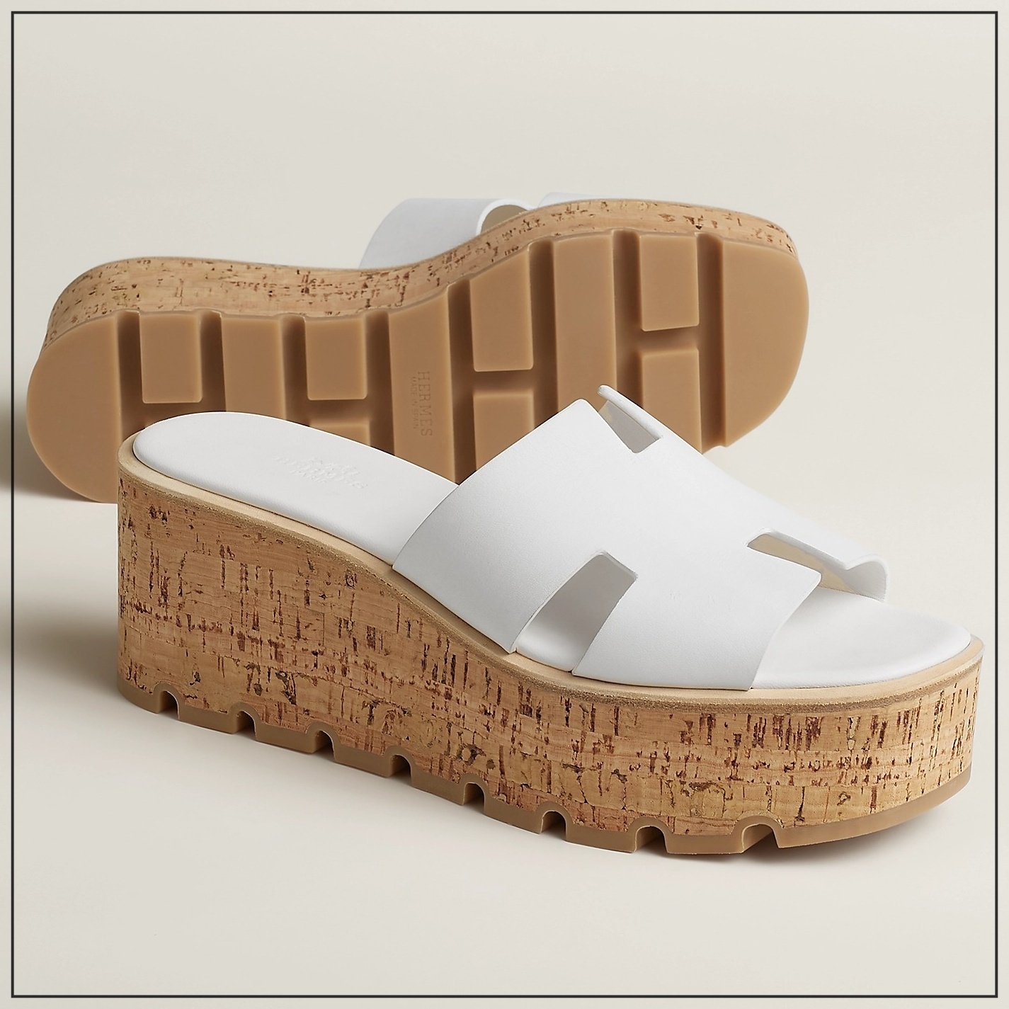 《夏の定番☆》HERMES サンダル Eze 30 Blanc