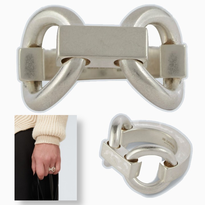 Jil Sander ジルサンダー / Chain-link sterling silver ring