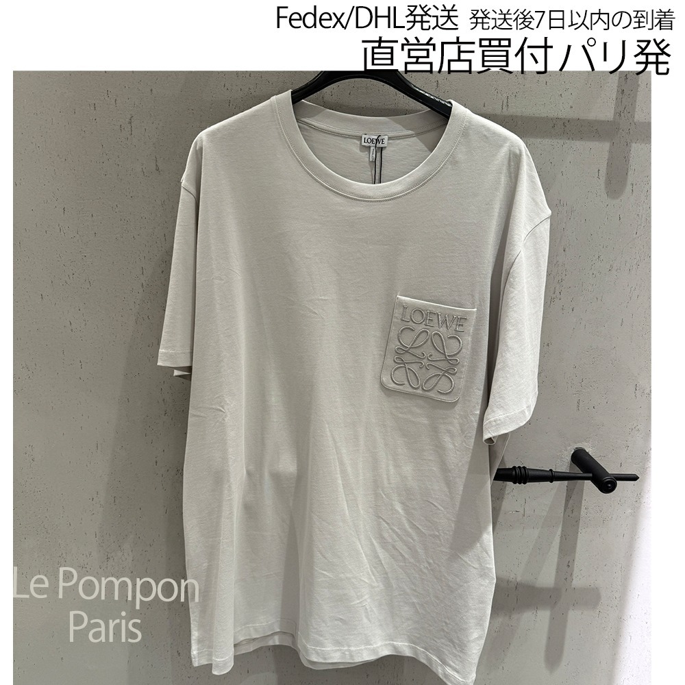 LOEWE☆リラックスフィット Tシャツコットンミディアム_グレー