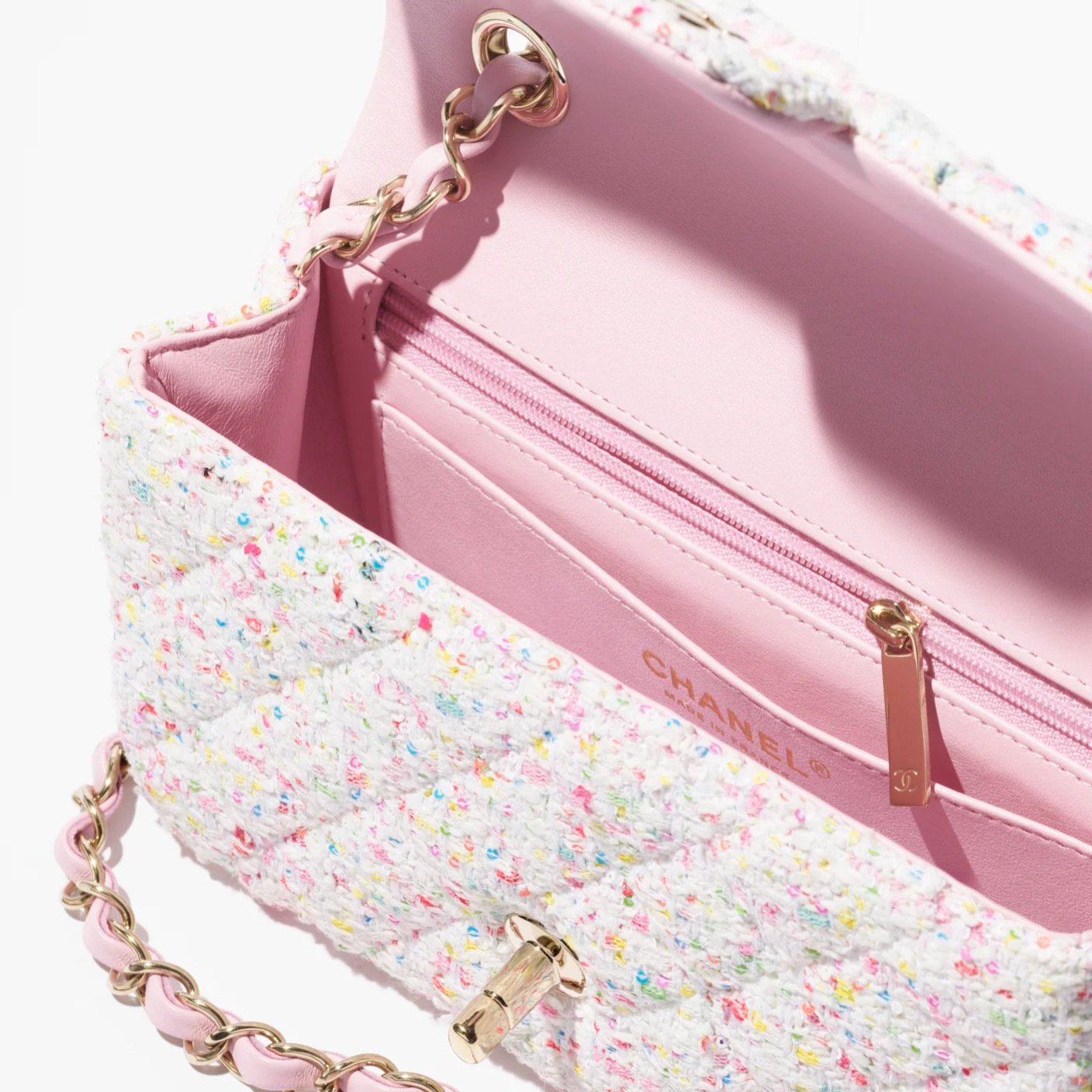 《ツイードが可愛い》CHANEL 25P ミニ クラシック ハンドバッグ