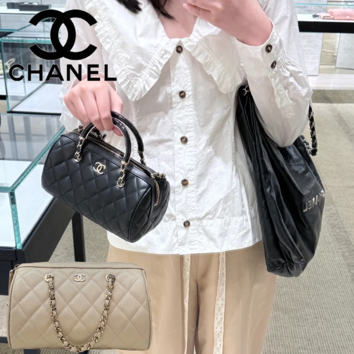 【可愛い形♡】CHANEL ミニボストンバッグ ショルダー
