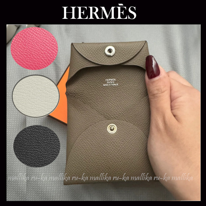 大人ラグジュアリー☆【HERMES】バスティア コインケース
