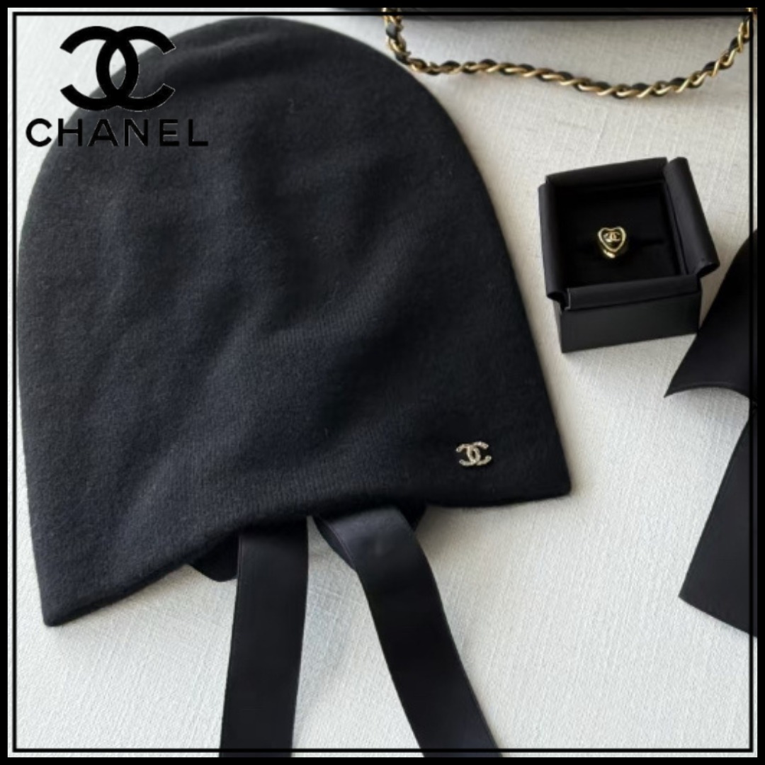 【シンプルで可愛い】CHANEL ニットキャップ・ビーニー
