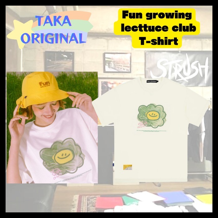 『TAKA ORIGINAL』Fun growing lecttuce club T-shirt